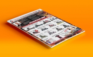 Gestaltung einer Anzeige für einen Sportartikelshop