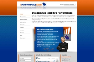 Website für den Börsenbrief der Performancefabrik