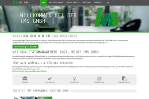 Website für die IMS Management GmbH