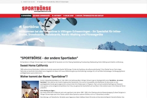 Website Sportbörse Villingen-Schwenningen